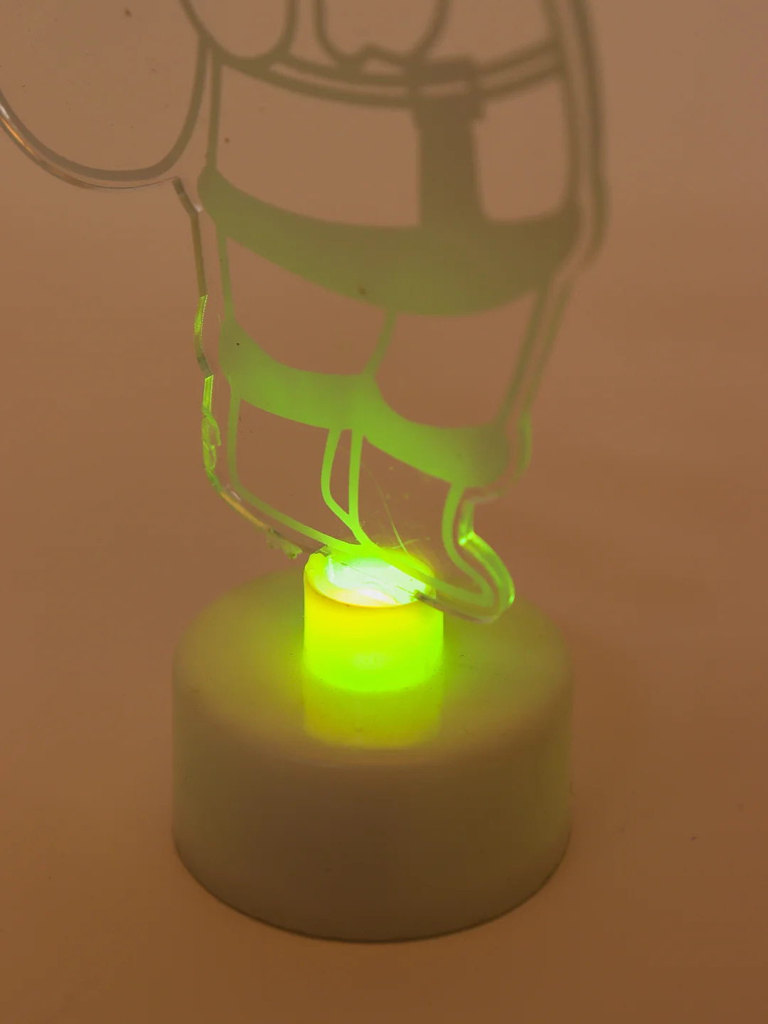 Серый светильник, ночник, светодиодный LED