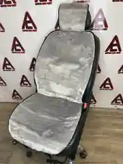 Серебряный меховые накидки на сидения авто (Пара)