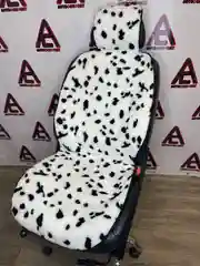Прозрачный меховые накидки на сидения авто (Пара)