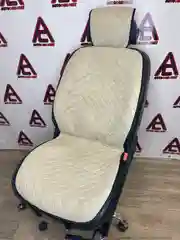 Накидки на сидения авто, пара, с двойной строчкой, замша