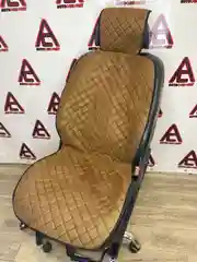 Коричневый накидки на сидения авто, пара, с двойной строчкой, замша