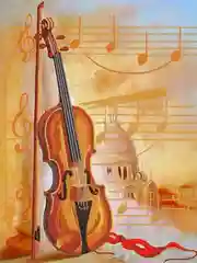 Вышивка бисером "Скрипка"