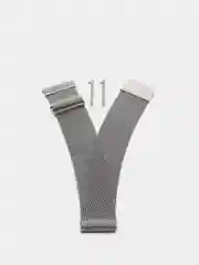 Серебряный фирменный металлический ремешок для Samsung Gear S3 Frontier /Huawei / Xiaomi 22 мм