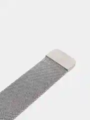 Серебряный фирменный металлический ремешок для Samsung Gear S3 Frontier /Huawei / Xiaomi 22 мм