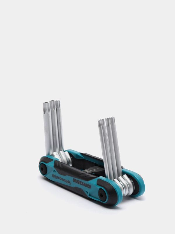 Ключи набор (имбусовые отвертки) CrV Gross Tamper-Torx, складные, 8 штук