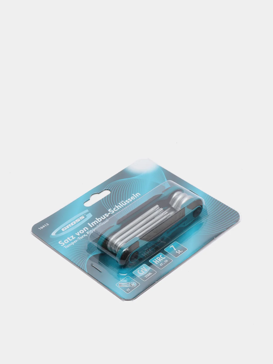 Ключи набор (имбусовые отвертки) CrV Gross Tamper-Torx, складные, 8 штук