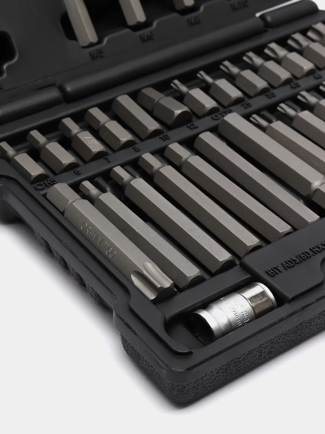 Набор бит HEX, Torx , SPLine, хвостовик-шестигранник 1/2, CrV, 42 шт. Stels