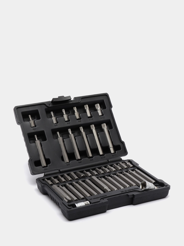 Набор бит HEX, Torx , SPLine, хвостовик-шестигранник 1/2, CrV, 42 шт. Stels