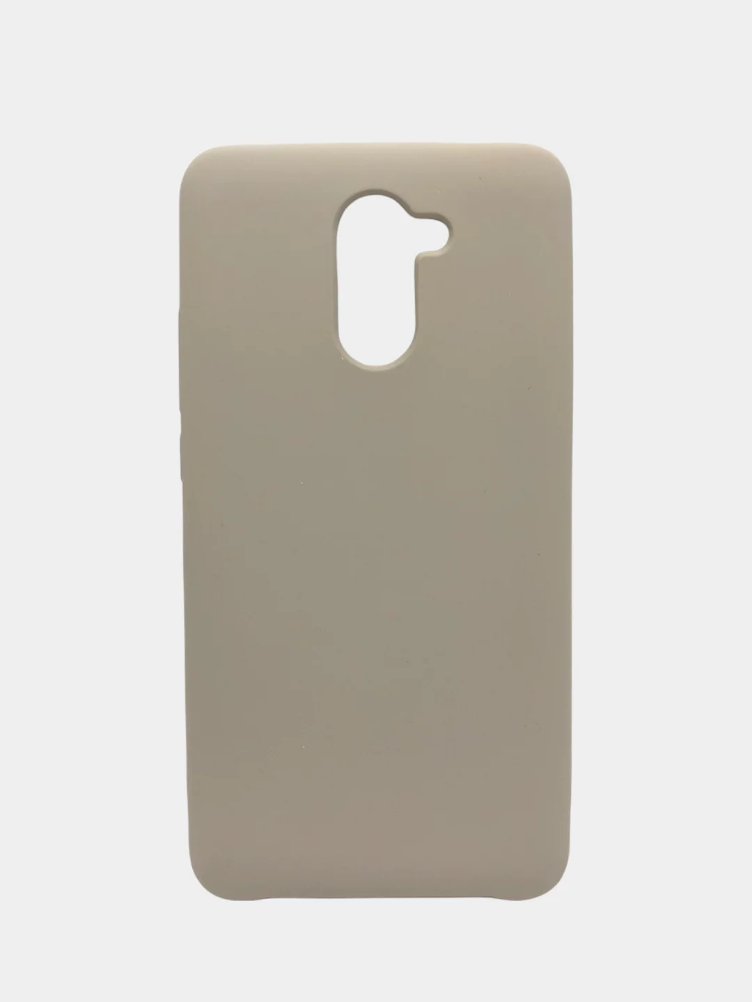 Серый чехол силиконовый Silicone Cover Case для Huawei Honor Y7 2017