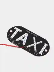 Табличка "TAXI" светодиодная со штекером, в прикуриватель, на присосках