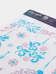 Ледяной новогодняя декоративная наклейка на окно, зеркало 34*20 см