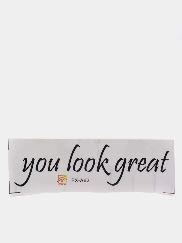 Наклейка на стену с текстовым принтом " You look great"