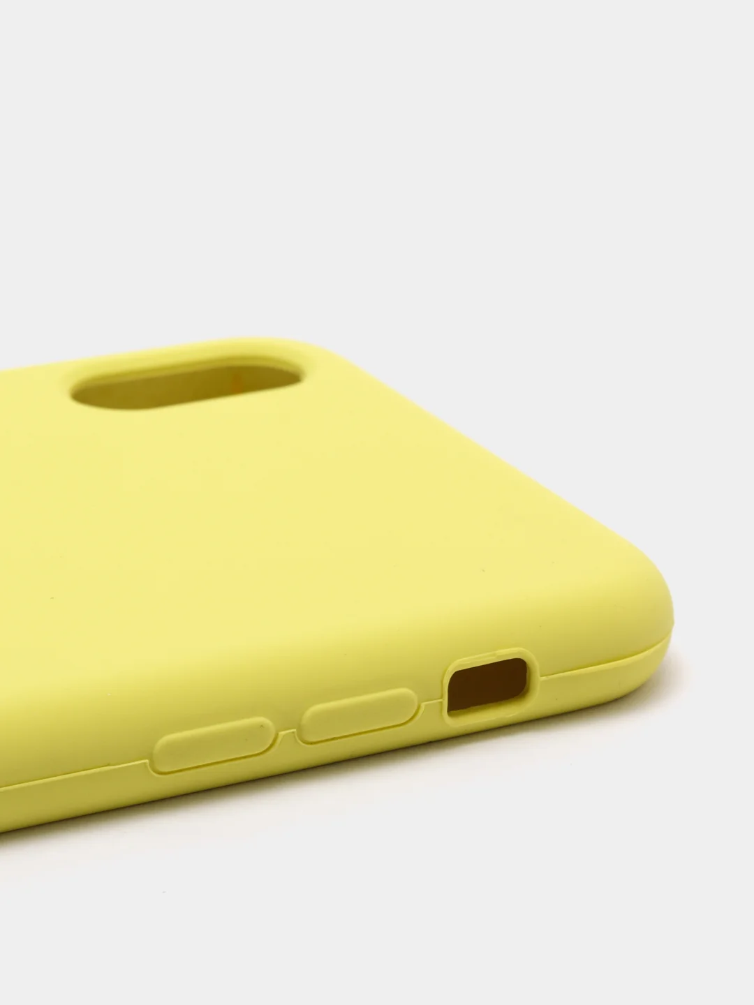 Лимонный чехол Silicone Case силиконовый с микрофиброй IPhone 5/5s/SE 6/6s 7/8 7+/8+ X/XS / 11 / 12