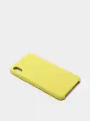 Лимонный чехол Silicone Case силиконовый с микрофиброй IPhone 5/5s/SE 6/6s 7/8 7+/8+ X/XS / 11 / 12