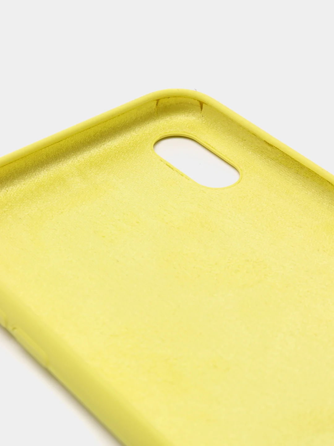 Лимонный чехол Silicone Case силиконовый с микрофиброй IPhone 5/5s/SE 6/6s 7/8 7+/8+ X/XS / 11 / 12