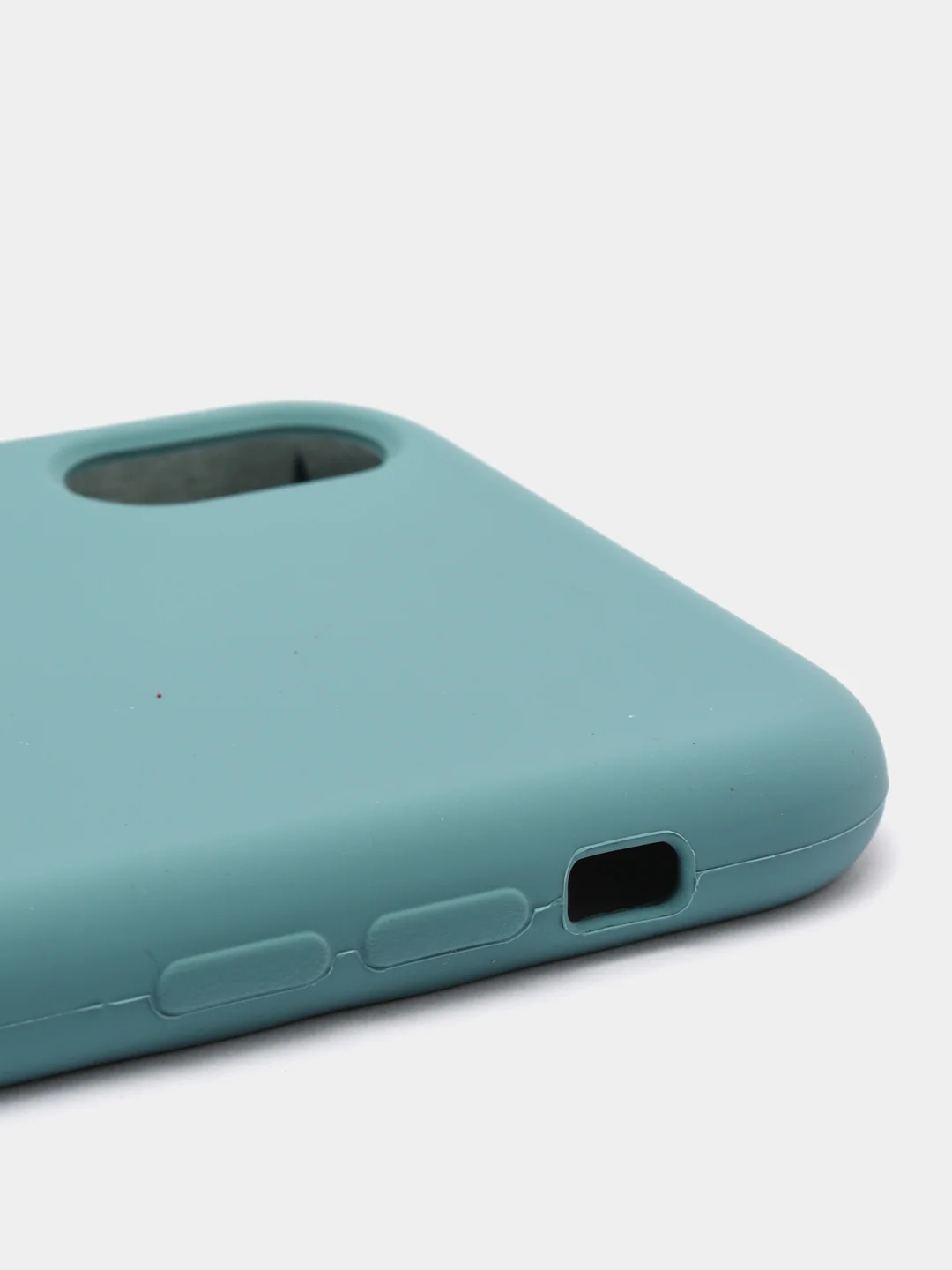 Бирюзовый чехол Silicone Case силиконовый с микрофиброй IPhone 5/5s/SE 6/6s 7/8 7+/8+ X/XS / 11 / 12