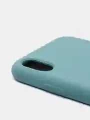 Бирюзовый чехол Silicone Case силиконовый с микрофиброй IPhone 5/5s/SE 6/6s 7/8 7+/8+ X/XS / 11 / 12