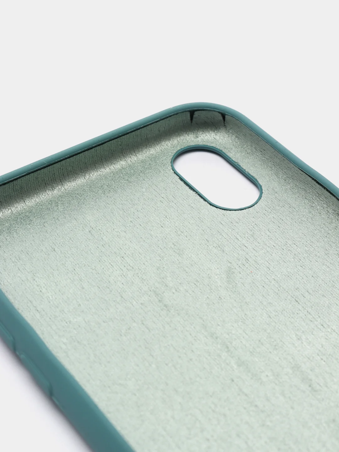 Бирюзовый чехол Silicone Case силиконовый с микрофиброй IPhone 5/5s/SE 6/6s 7/8 7+/8+ X/XS / 11 / 12
