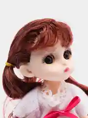 Бордовый игрушка кукла (очаровашка) для девочек