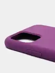 Фиолетовый чехол Silicone Case силиконовый с микрофиброй IPhone 5/5s/SE 6/6s 7/8 7+/8+ X/XS / 11 / 12