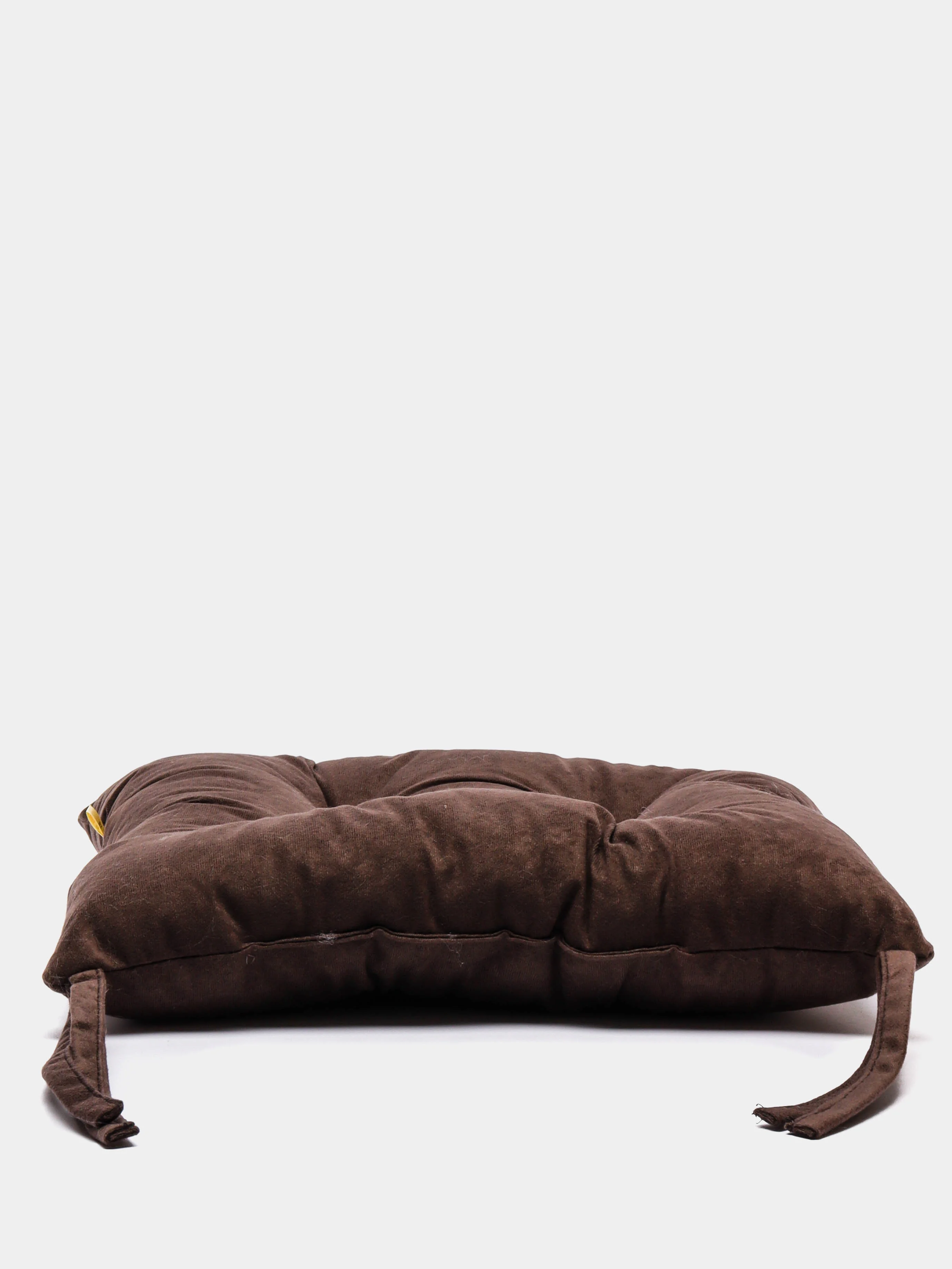Хаки подушка на стул Матех Velours, 42 х 41 см