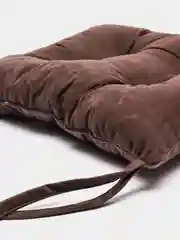 Хаки подушка на стул Матех Velours, 42 х 41 см