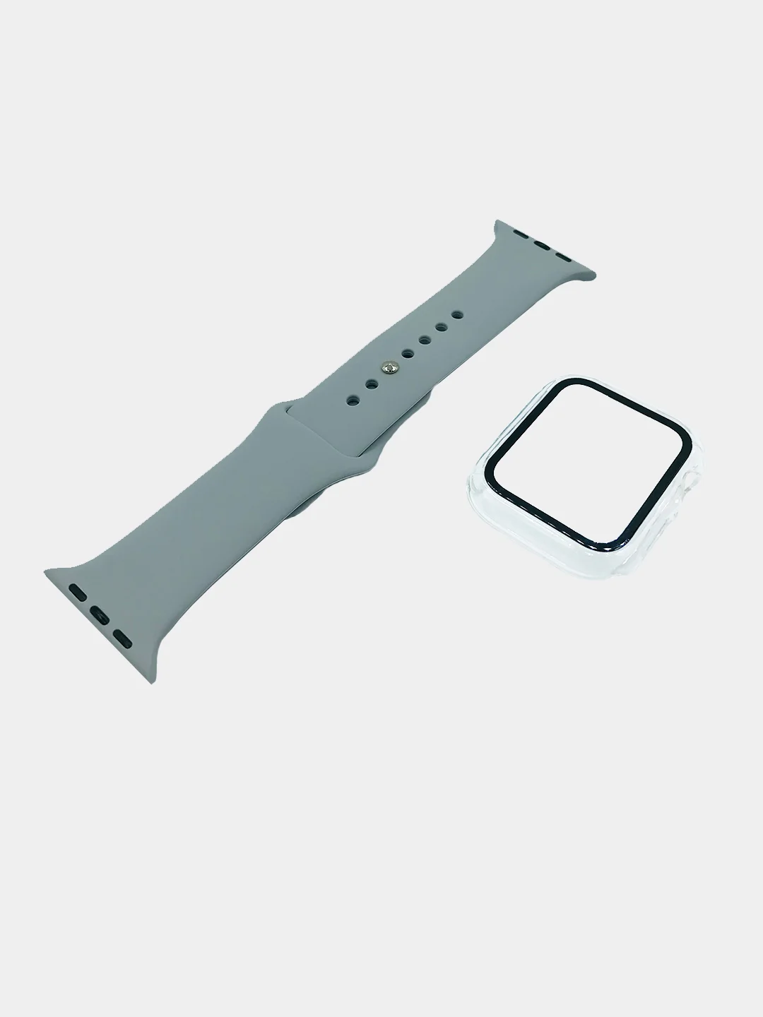 Прозрачный ремешок, бампер и стекло Apple Watch Classic 38 40 42 44 mm Series 1, 2, 3, 4, 5, 6, SE