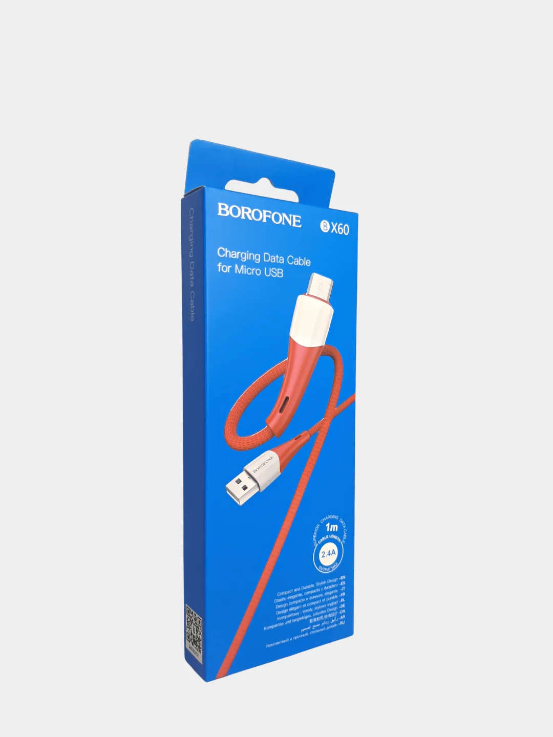 Красный кабель USB BOROFONE BX60 для зарядки и передачи данных Micro Type-C Lightning
