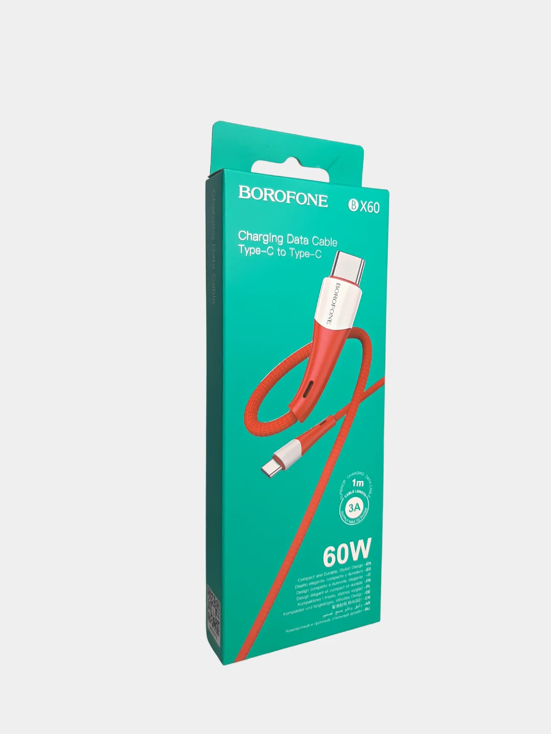 Красный кабель USB BOROFONE BX60 для зарядки и передачи данных Micro Type-C Lightning