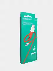 Красный кабель USB BOROFONE BX60 для зарядки и передачи данных Micro Type-C Lightning