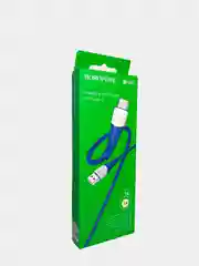 Синий кабель USB BOROFONE BX60 для зарядки и передачи данных Micro Type-C Lightning