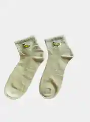 Желтый носки женские цветные с рисунком, хлопок