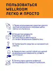 Средство для чистки ковров и текстиля Wellroom с нейтрализатором запаха, мята, 900 мл