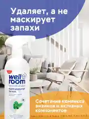 Универсальный освежитель воздуха с формулой нейтрализации запахов Wellroom мята, 500 мл