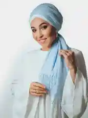 Голубой тонкий кашемир