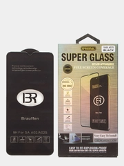 Закаленное стекло Samsung A02s/A02 6D черное 9H Premium Glass