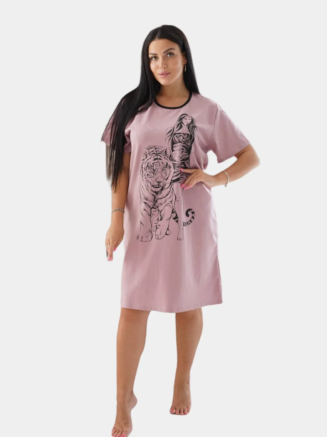 Пудровый туника женская Изаура lovetex.store