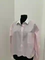 Укороченная хлопковая блузка