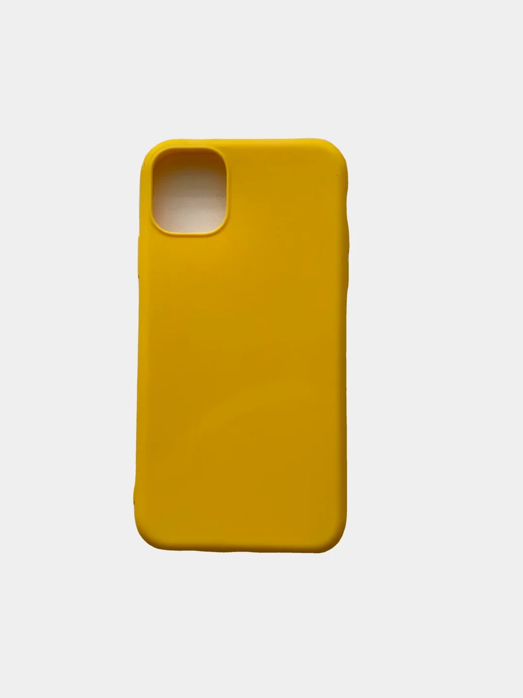Желтый чехол силиконовая накладка Apple Iphone 11