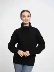 Черный свитер женский
