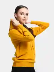 Желтый свитер С КАПЮШОНОМ