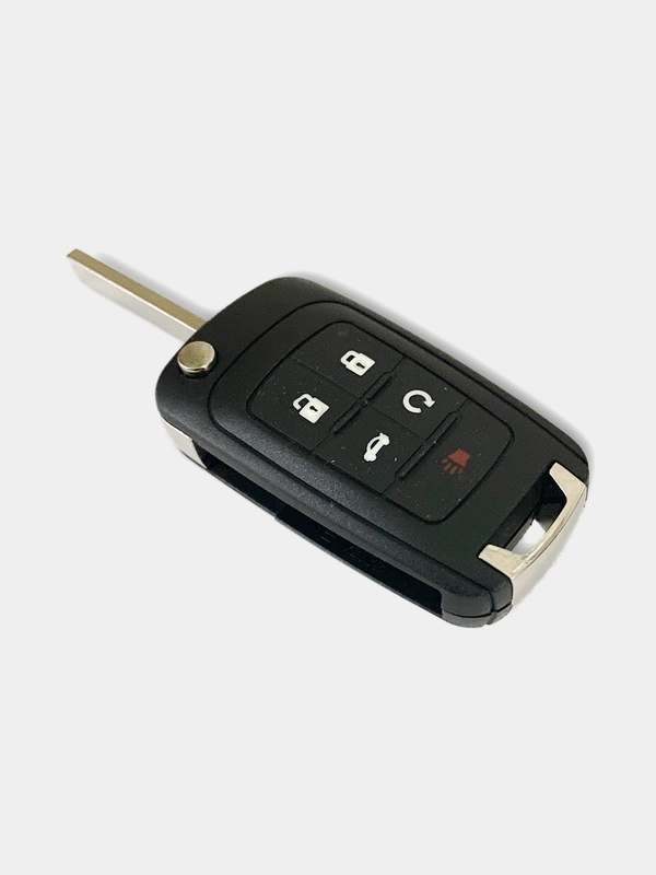 Корпус на штатный ключ с лезвием Chevrolet/Шевроле выкидной 5 кнопок (B6150)