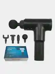 Перкуссионный массажер (массажный пистолет) для тела, с набором насадок Fascial Gun KH-320