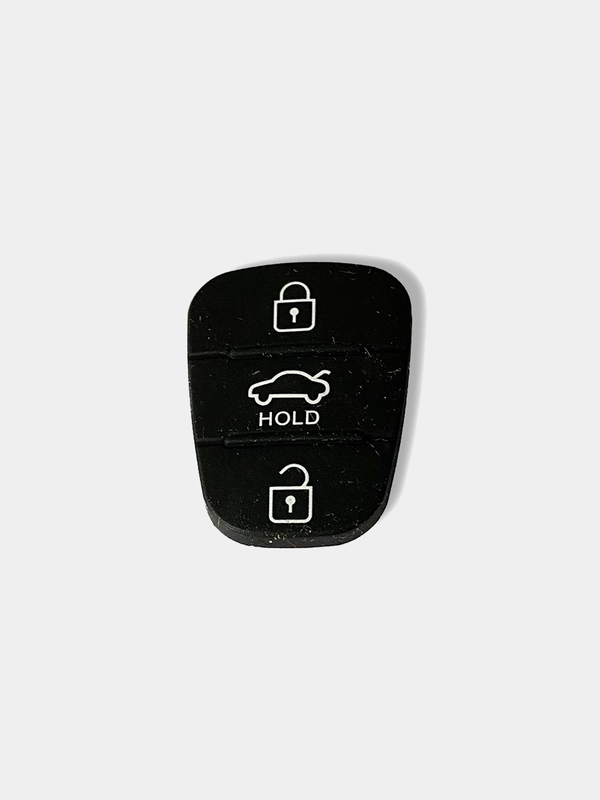Кнопка резиновая для корпуса ключа зажигания Hyundai / Хундай и Kia / Киа 3 кнопки №1