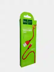 Красный кабель USB Hoco X27 Excellent для зарядки и передачи данных Micro, Type-C, Lightning