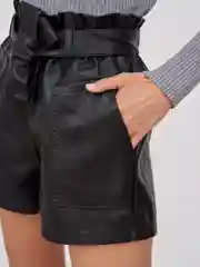 Шорты кожаные BrandStoff, женские, из экокожи