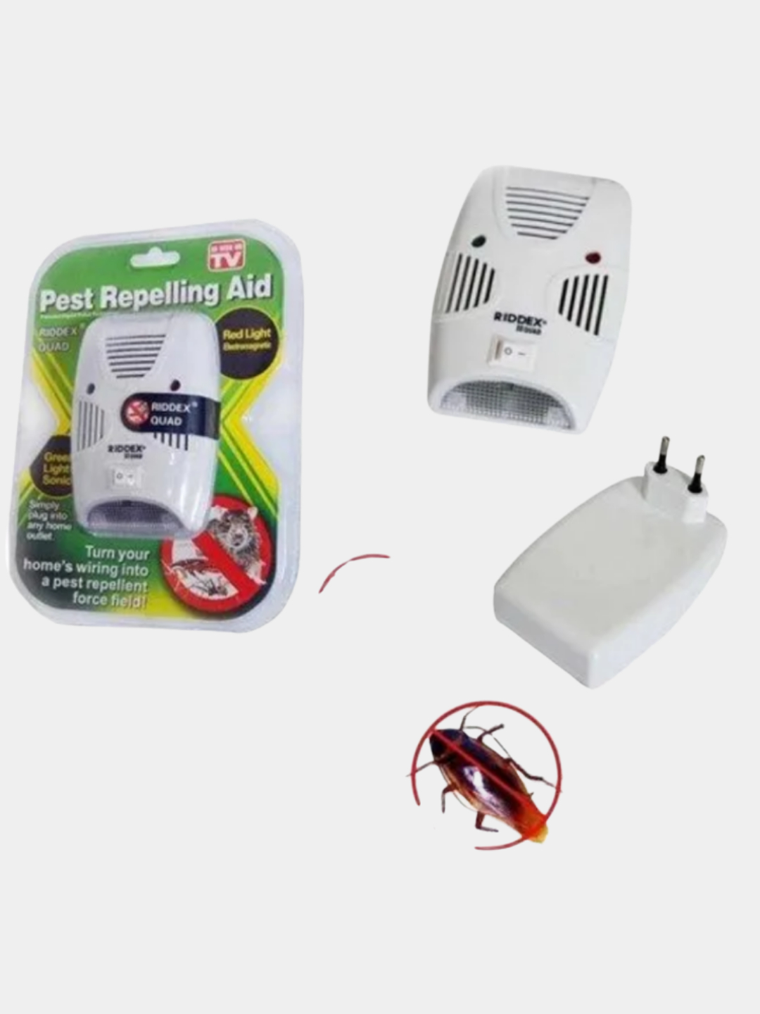 Ультразвуковой отпугиватель Pest Repelling Aid N1 от насекомых купить по  цене 298 ₽ в интернет-магазине KazanExpress