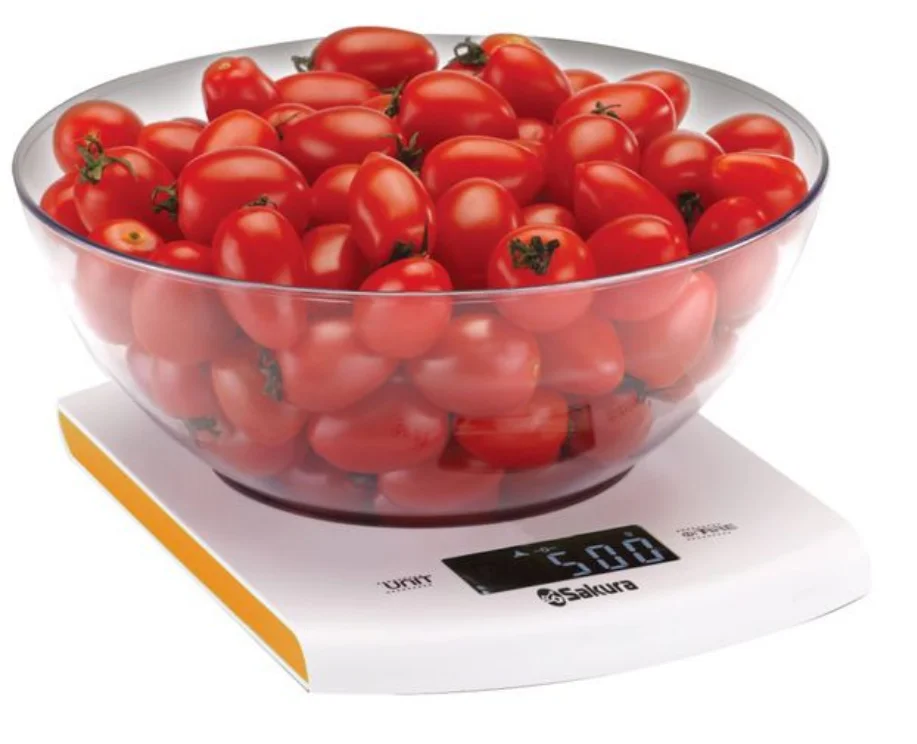 Желтый весы кухонные SAKURA SA-6068А  5кг
