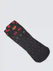 Черный носки новогодние утепленные