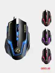 Голубой игровая компьютерная мышь
